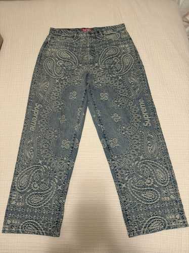 パンツ supreme baggy jean grey 34 Supreme Baggy Jean (SS23) - $168