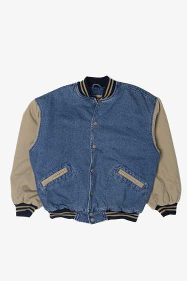 ジャケット・アウター 1990s old gap varsity cotton jacket Vintage gap denim varsity - Gem