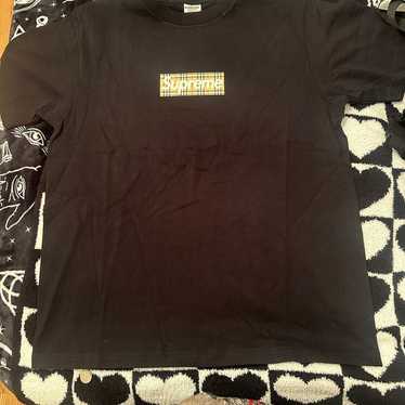 Burberry x Supreme Tシャツ Lサイズ 黒 SUPREME X BURBERRY - BOX LOGO PRINT T-SHIRT SIZE: XL | eBay