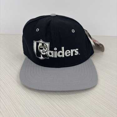 90s NFL Las Vegas Raiders vintageキャップ Rare Vtg 90's Oakland Raiders Black Snapback Hat Cap AJD NFL