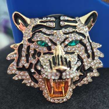 Gucci tiger head brooch - Gem