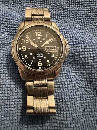 ５*Ａ様 SEIKO セイコー ソーラー V158-0ad0 メンズ　腕時計 セイコー SEIKO メンズ腕時計 ソーラー デイデイト メッシュ