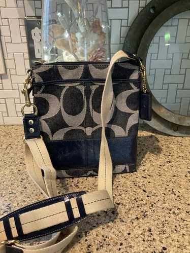 COACH ショルダーバッグ デニムキャンバス シグネチャー ヴィンテージ バッグ チャーム・シグネチャー キャンバス （キーホルダー