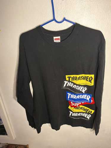 Supreme / Thrasher® Multi Logo L/S Tee Supreme Thrasher Multi Logo L S Tee (FW21) - $54