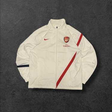 フェン。Nike Arsenal 長袖ジャージ 赤/白 Arsenal FC Fly Emirates Soccer Jersey Unisex Red & White No