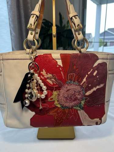 vintage coach old Suede mini Boston 赤 Vintage coach red