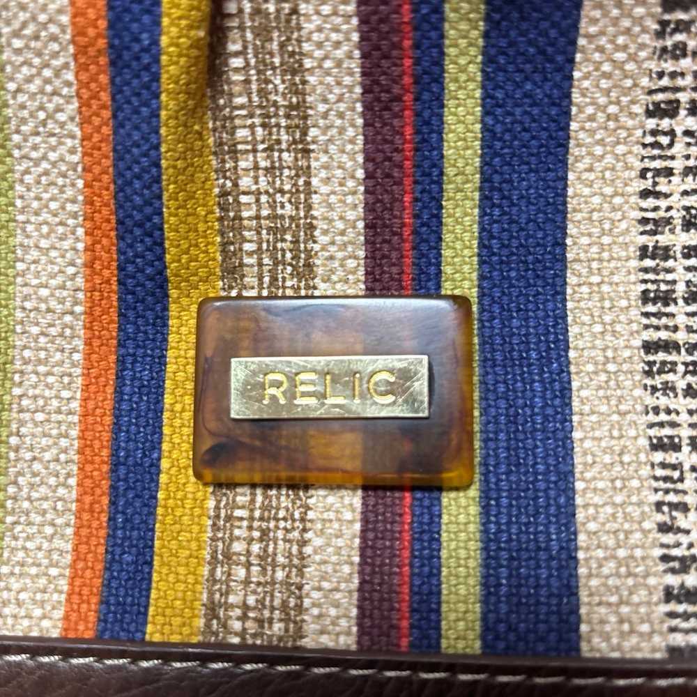 Relic by Fossil Multicolor Stripe Canvas Shoulder… - image 2