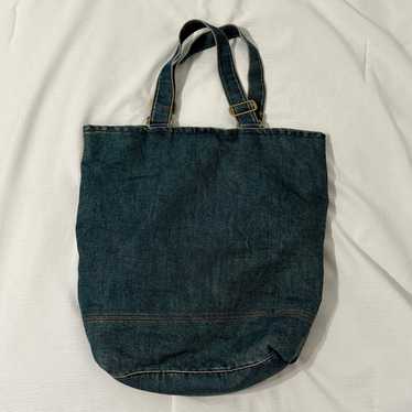 【archive】old GAP Denim shoulder bag Vintage gap navy denim shoulder - Tote Bags
