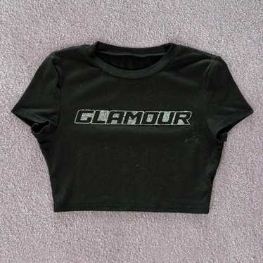 トップス HYSTERIC GLAMOUR grunge tops black Vintage Hysteric Glamour Top Shirt XS S Small Y2K Graphic