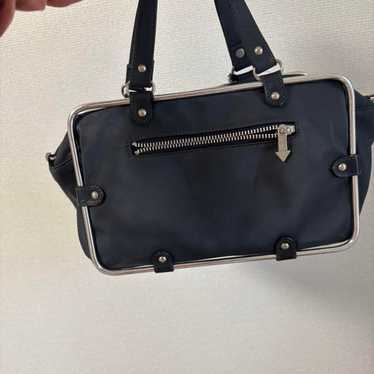 ◎Rare◎JEAN PAUL GAULTIER PIPE FRAME BAG JEAN PAUL GAULTIER Women's Pipe Frame MTL Handle Bag Black