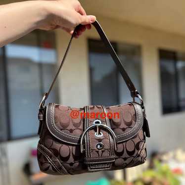 バッグ vintage coach Soho mini Hobo hand bag $235 free shipping 💌SOLD Y2K Coach Brown Mini Soho Shoulder