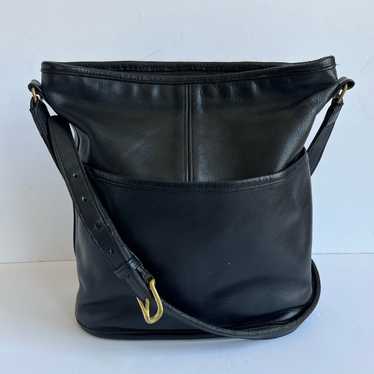 バッグ Vintage Coach Bleecker Bucket Bag Black Coach Vintage Bleecker Tattersall Vachetta Duffle Bucket Bag