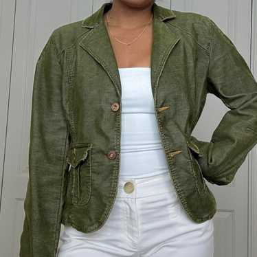 Women's Blazer Jacket - Green/Khaki - M – Y2K Cor… - image 1