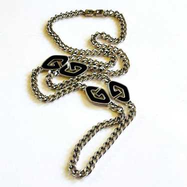 Givenchy logo necklace silver - Gem