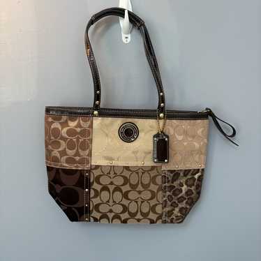 Coach patchwork tote signature - Gem
