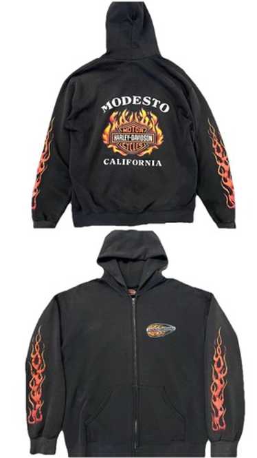 90s) harley davidson flame - Gem