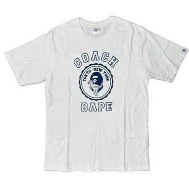 新品 COACH BAPE ロゴ Tシャツ Mサイズ Bape x coach t - Gem
