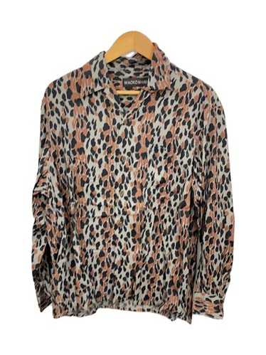 wacko maria HAWAIIAN SHIRT アロハLEOPARD WACKO MARIA/LEOPARD HAWAIIAN SHIRT（BLUE）［レオパード