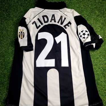 ウェア Kappa JUVENTUS L/S Uniform #21 ZIDANE JUVENTUS JERSEY KAPPA Zidane 21 Vintage Soccer Football 98