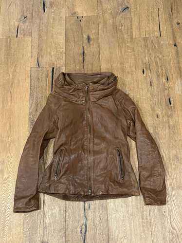 ジャケット・アウター Goa lamb leather jacket bono archive GOA BONO-HOODED GOATSKIN PANELLED JACKET | Barhaine Archive