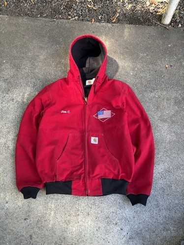 専用　90's Carhartt Active Jacket J03 RED 90's Carhartt Active Jacket / カーハート アクティブ