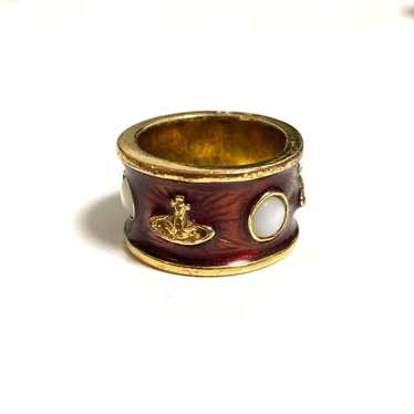 Vivienne Westwood キングリング　シルバー×アイボリー　S King ring vivienne - Gem