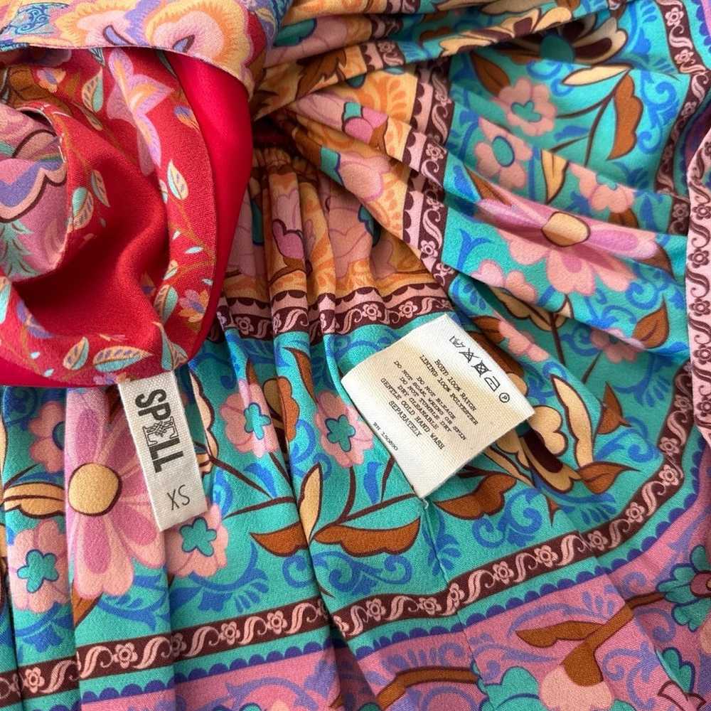 Spell & The Gypsy Lotus Jacket Ruby Red Oversized… - image 12