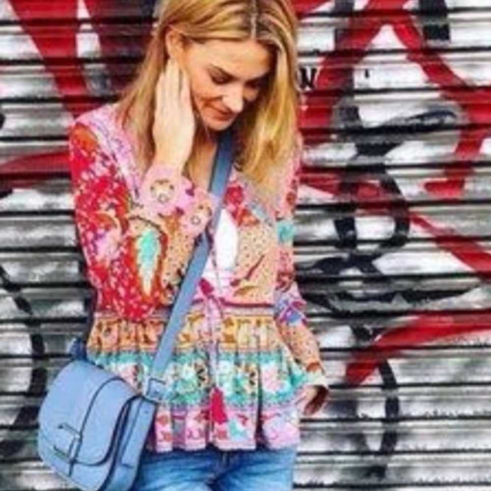 Spell & The Gypsy Lotus Jacket Ruby Red Oversized… - image 3