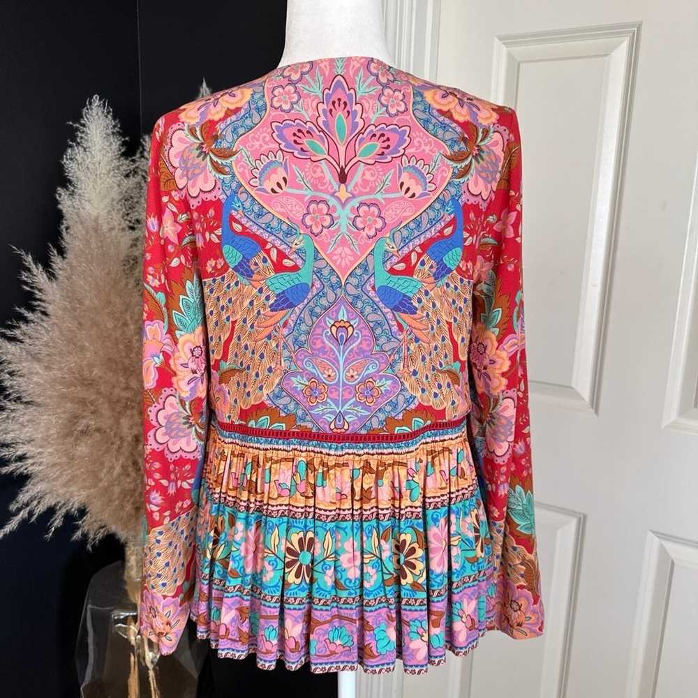 Spell & The Gypsy Lotus Jacket Ruby Red Oversized… - image 4