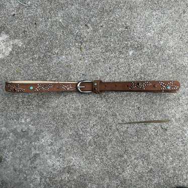 Yoon　KAPITAL ベルト Kapital Japan Oil Leather Silver Studded Disco Buckle Belt