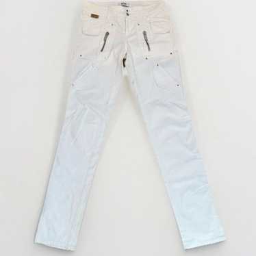 週末sale❗美品♥️MOSCHINO JEANS♥️ヴィンテージ size28 Moschino Jeans Donna Embellished Metal Logo Stamped Coins