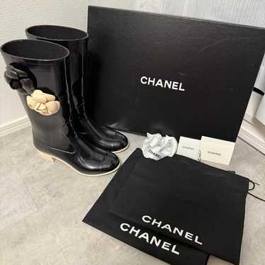 Chanel camellia rain boots - Gem
