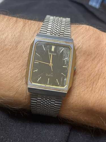 SEIKO Dolce セイコー ドルチェ メンズ クォーツ 9531-6020 Seiko Dolce 9531-6020 Vintage Stainless Steel Gold Quartz