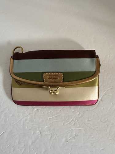 バッグ Coach Legacy Stripe Kisslock Pouch Coach Legacy Stripe Kisslock Pouch | eBay
