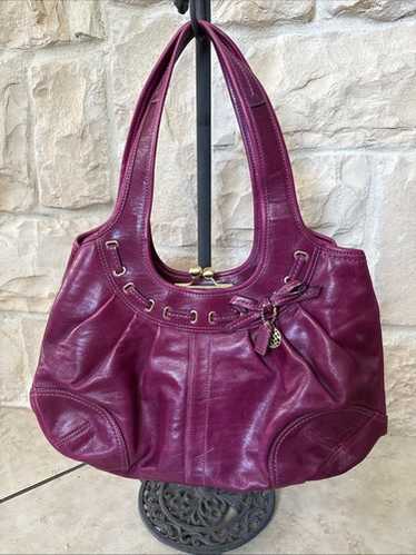 バッグ Coach Ergo Pleated Frame Satchel Bag Rare COACH, ERGO Cream Leather Kisslock Pleated Frame Hobo