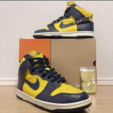 1998 NIKE DUNK HIGH LE 26.0 ナイキ　ダンク　ミシガン NIKE DUNK HIGH LE ナイキ ダンク ハイ ミシガン 初期復刻