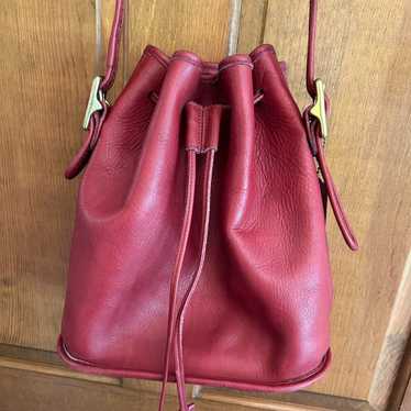バッグ Vintage Coach Lula's Legacy Red Leather Vintage Red Leather Coach Classic Lula's Legacy Bag