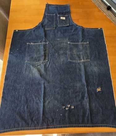 GOOD PRINT 60's〜 VINTAGE WORK APRON USA Vintage Apron, Denim Apron, 1960s Apron, Vintage Workwear