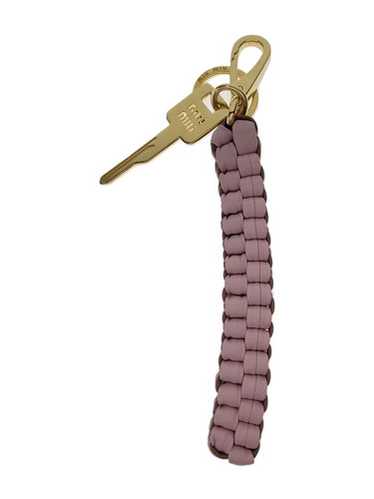 キーホルダー・キーリング Miu Miu Pastel Pink Leather Keyring キーホルダー・キーリング Miu Miu Pastel Pink Leather Keyring