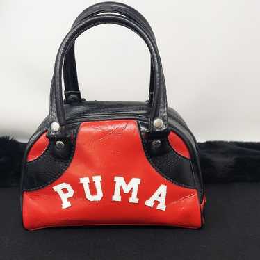 バッグ 00s puma mini hand bag y2k PUMA プーマ ミニ ハンド ボストン バッグ 赤 レッド y2k - メルカリ
