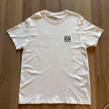 LOEWE ホワイト Tシャツ ロゴ刺繍 LOEWE Cotton embroidered-logo T-shirt | White | FARFETCH