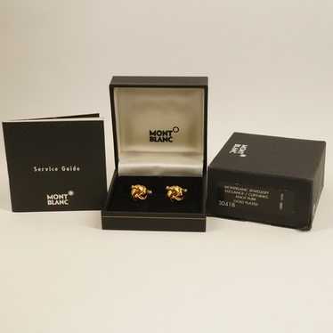 Montblanc cufflinks gold - Gem