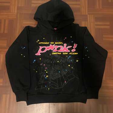 Sp5der p*nk パーカー　スパイダー　GROW AROUND 購入品 スパイダー P*NK V2 パーカー ブラック メンズ - FW23 - JP