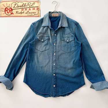 Rrl denim shirt indigo - Gem