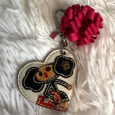 COACH Poppy Accessory Pouch flower charm