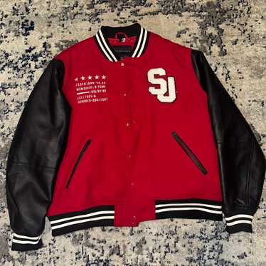 Sean John ウール スタジャン 2XL Sean John Blue Letterman Style Leather Jacket Size 2XL | eBay