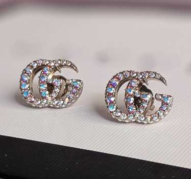 Gucci crystal gg earrings - Gem
