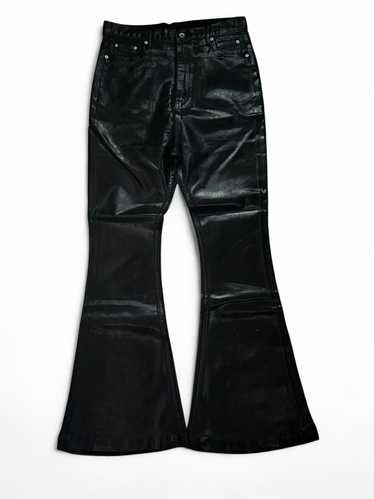 bolan似black waxed flare denim opium Buy Rick Owens 'Strobe' Waxed Bolan Bootcut Jeans Online at