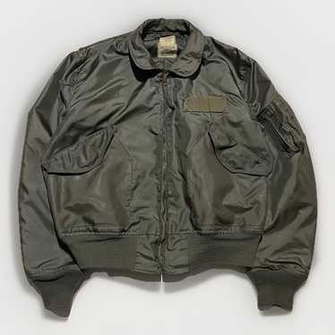 ALPHA INDUSTRIES CWU-36P VINTAGE　GRAY VTG 80s Alpha Industries Military Summer Flyers Jacket CWU