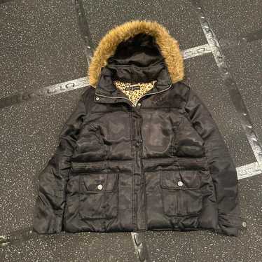【激レア】 baby phat ダウンジャケット　ブラック　ファー付 Baby phat-jacket - Depop